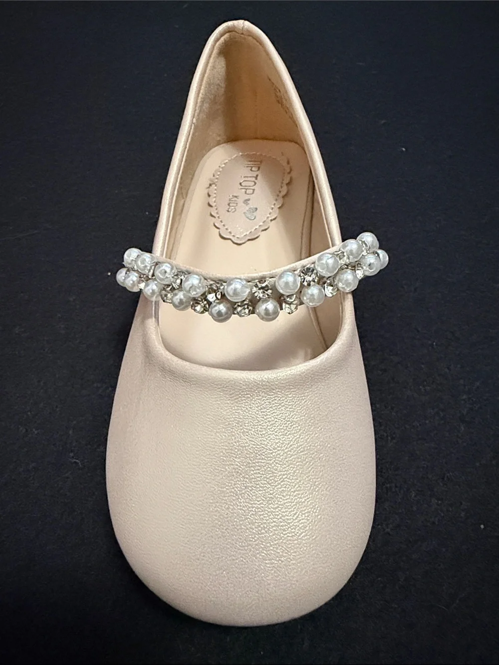 Tip Top Kids Nude Pink Toddler Mary Jane Ballet Flat Size 8